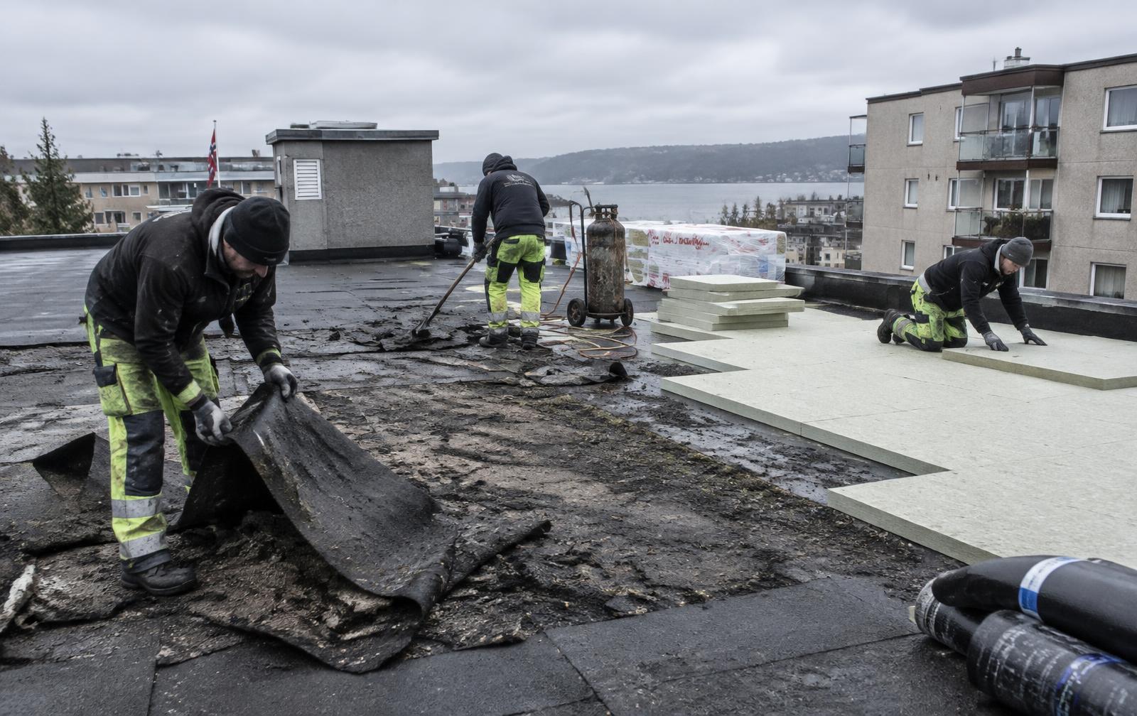 ITAK-teamet i arbeid på tak